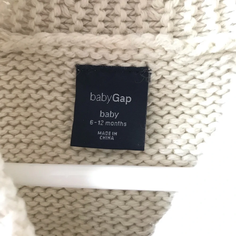 Baby Gap burton up sweater 6-12 mo - Picture 4 of 7